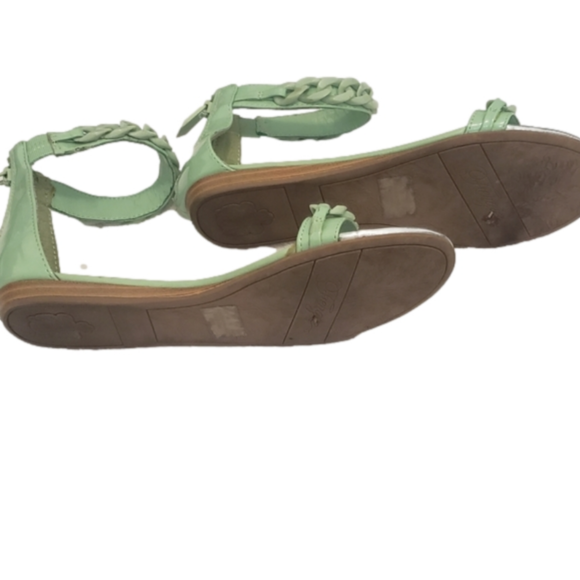 Mint Green and Silver Chain Sandals - Picture 7 of 8